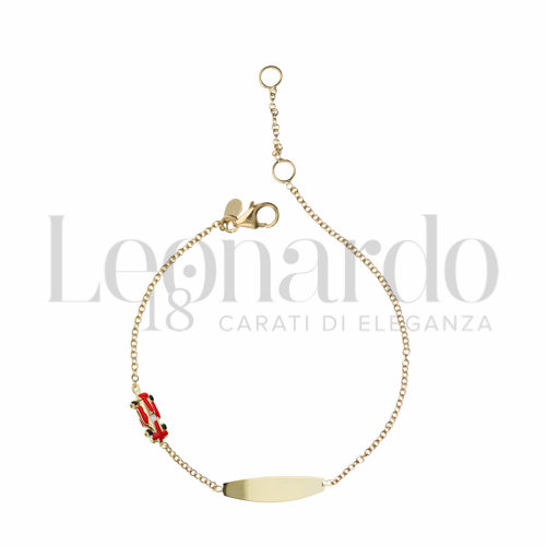 Finitura targa o elementi Macchina con Smalto in Oro Giallo da 1,3gr.