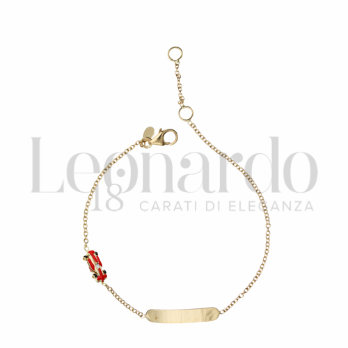 Finitura targa o elementi Macchina con Smalto in Oro Giallo da 1,3gr.
