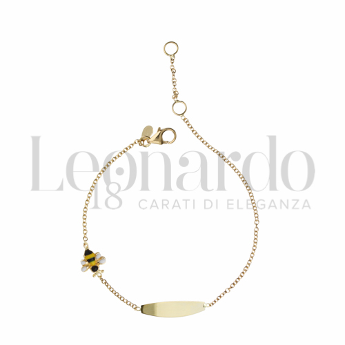 con Smalto in Oro Giallo da 1,4gr.
