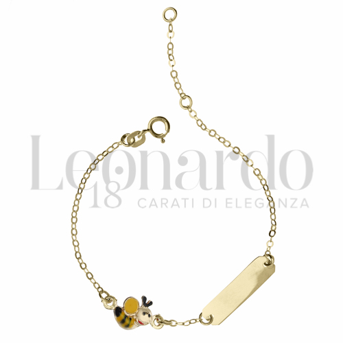 con Smalto in Oro Giallo da 1,3gr.