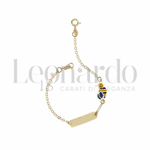 con Smalto in Oro Giallo da 1,8gr.