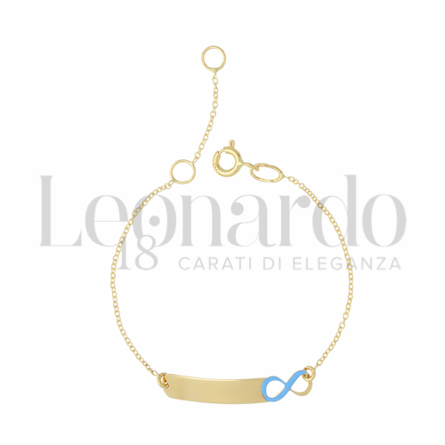 con Smalto blu in Oro Giallo da 1,1gr.