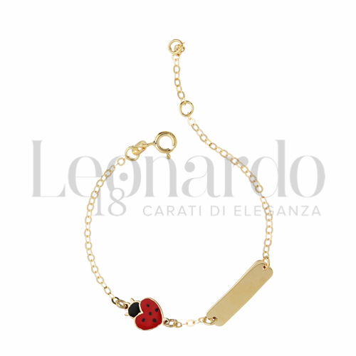 con Smalto rosso in Oro Giallo da 1,7gr.