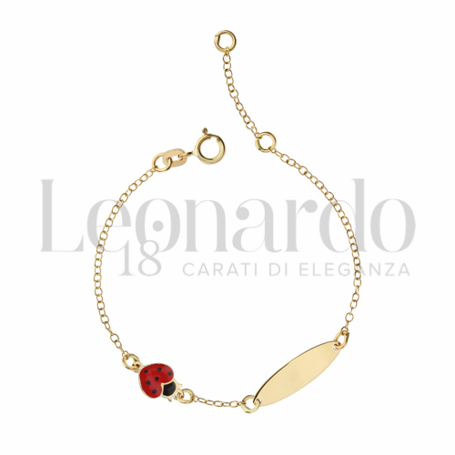 con Smalto rosso in Oro Giallo da 1,1gr.