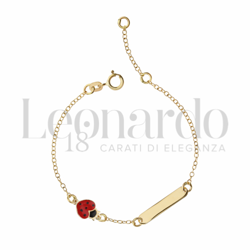 con Smalto rosso in Oro Giallo da 1,1gr.