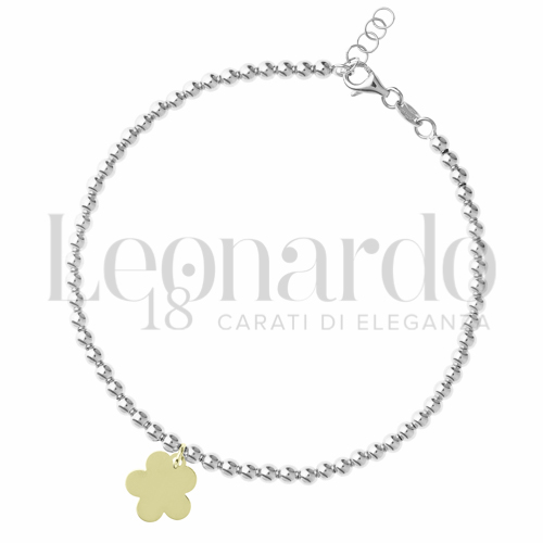 Modello Elemento pendente in Oro Bianco e Oro Giallo da 4,5gr.