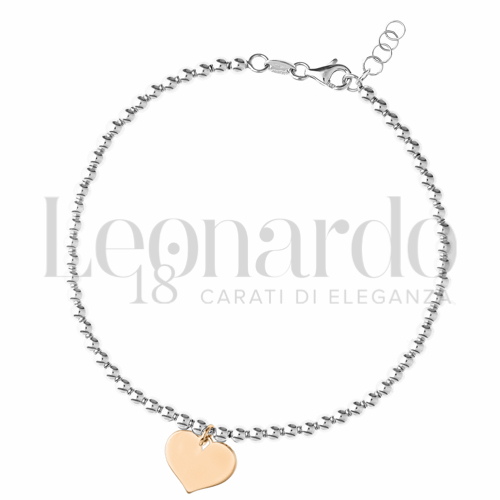 Modello Elemento pendente in Oro Bianco e Oro Rosa da 4,5gr.