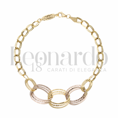 in Oro Giallo e Oro Bianco da 3,2gr.