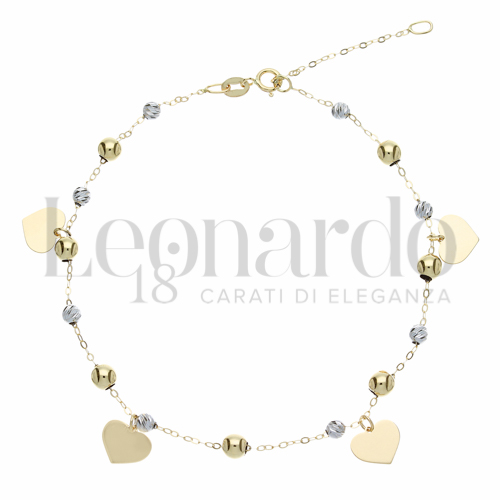 Modello Elemento pendente in Oro Giallo e Oro Bianco da 2,3gr.