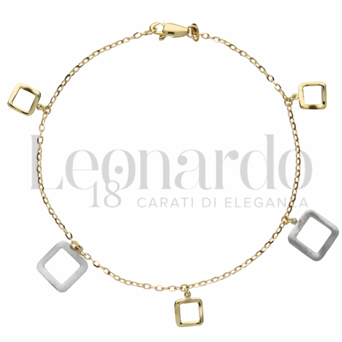 Modello Elemento pendente in Oro Giallo e Oro Bianco da 2,3gr.