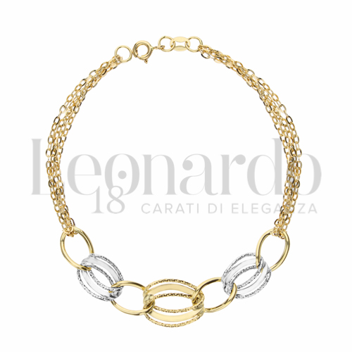 in Oro Giallo e Oro Bianco da 2,3gr.