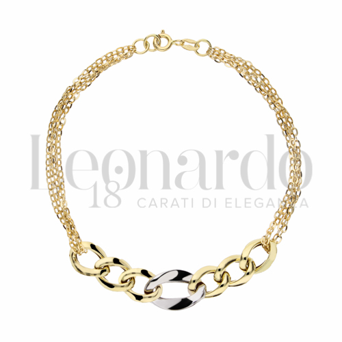 in Oro Giallo e Oro Bianco da 3,1gr.