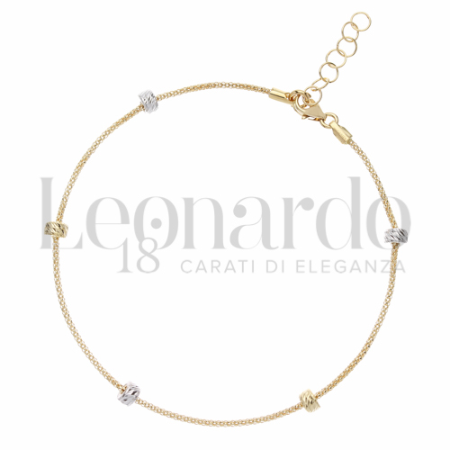 Modello o elemento Elemento in linea in Oro Giallo e Oro Bianco da 1,8gr.