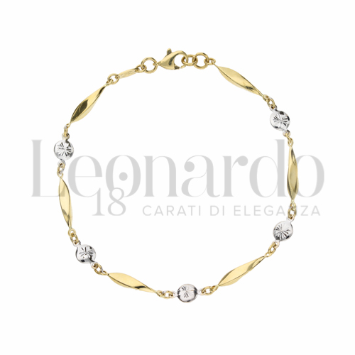in Oro Giallo e Oro Bianco da 3,3gr.