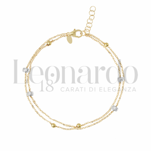 Modello o elemento Elemento in linea in Oro Giallo e Oro Bianco da 2,3gr.