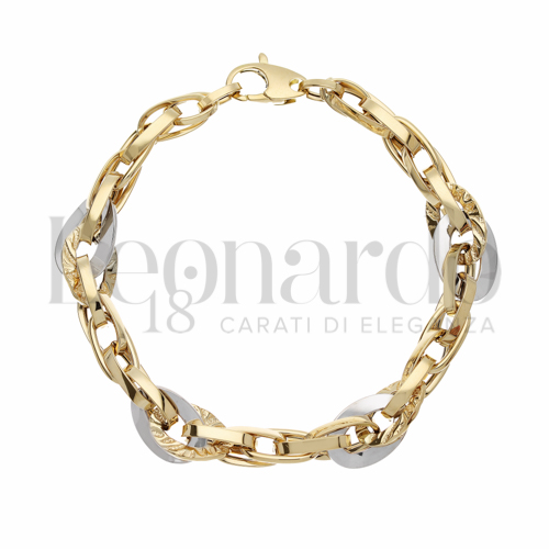 in Oro Giallo e Oro Bianco da 9,3gr.