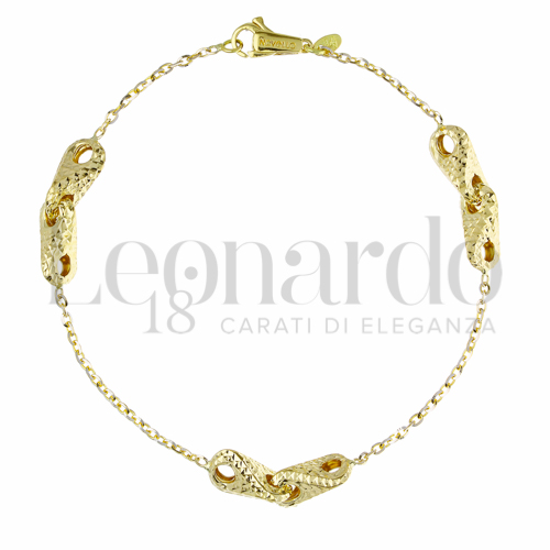 Modello o elemento Elemento in linea in Oro Giallo e Oro Bianco da 3,4gr.