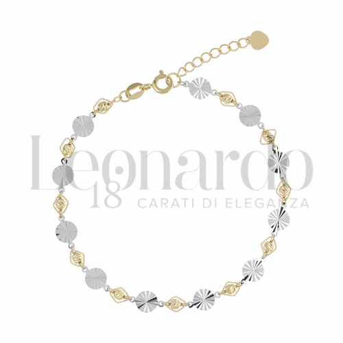 Modello o elemento Elemento in linea in Oro Giallo e Oro Bianco da 3,1gr.
