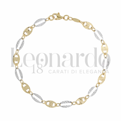 Modello o elemento Elemento in linea in Oro Giallo e Oro Bianco da 3,2gr.