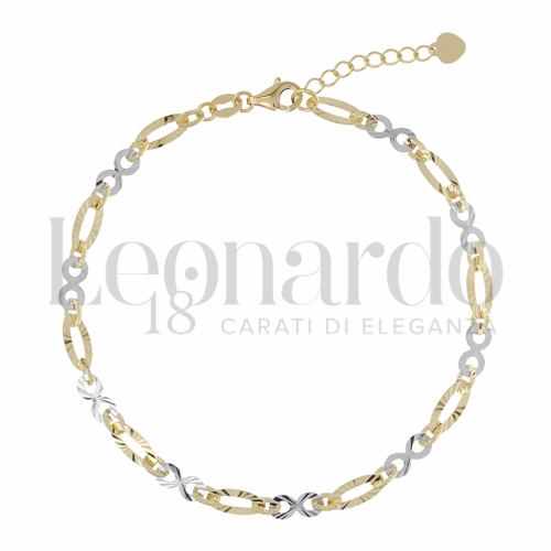 Modello o elemento Elemento in linea in Oro Giallo e Oro Bianco da 3,6gr.