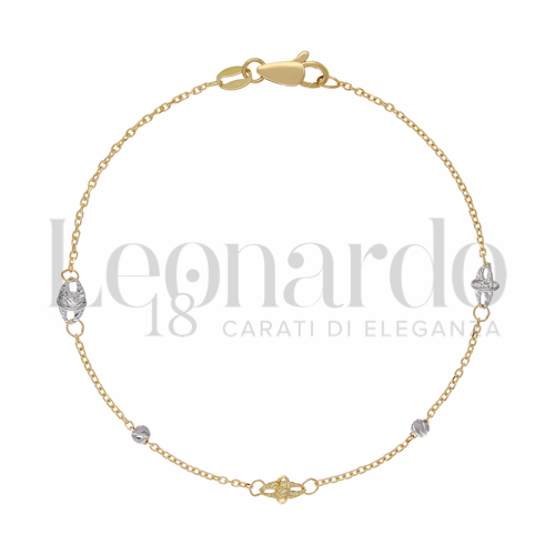 Modello o elemento Elemento in linea in Oro Giallo e Oro Bianco da 1,3gr.