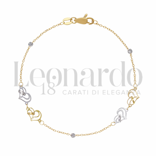 Modello o elemento Elemento in linea in Oro Giallo e Oro Bianco da 1,7gr.