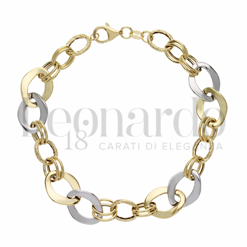 in Oro Giallo e Oro Bianco da 4,6gr.