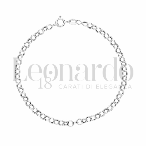Modello Tondo piatto in Oro Bianco da 3,7gr.