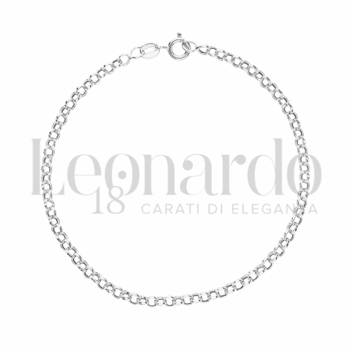 Modello o elemento Tondo piatto in Oro Bianco da 2,7gr.