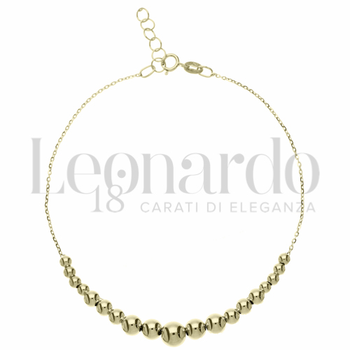 Modello o elemento 2° misura con 19 Sfere a Scalare in Oro Giallo da 1,6gr.