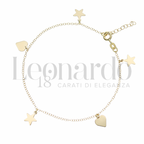 Modello 5 elementi pendenti in Oro Giallo da 1,8gr.