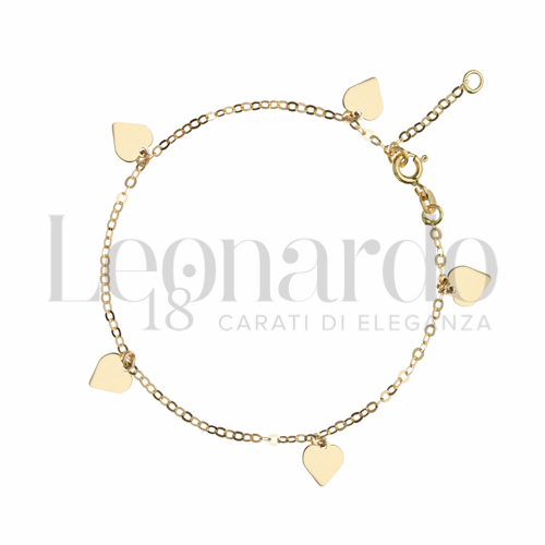 Modello 5 elementi pendenti in Oro Giallo da 1,8gr.