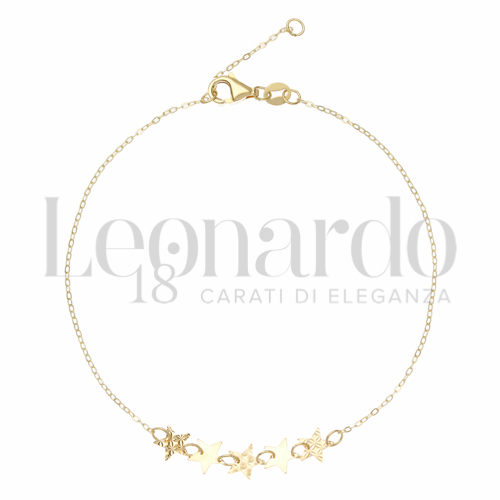 Modello Elementi vicini lucidi e diamantati in Oro Giallo da 1gr.