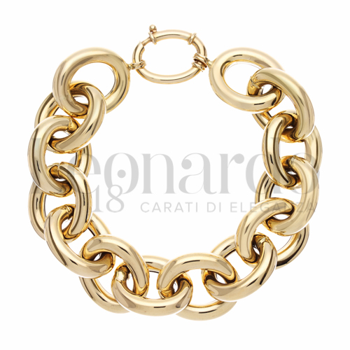 Modello Ovale bombato in Oro Giallo da 30,6gr.