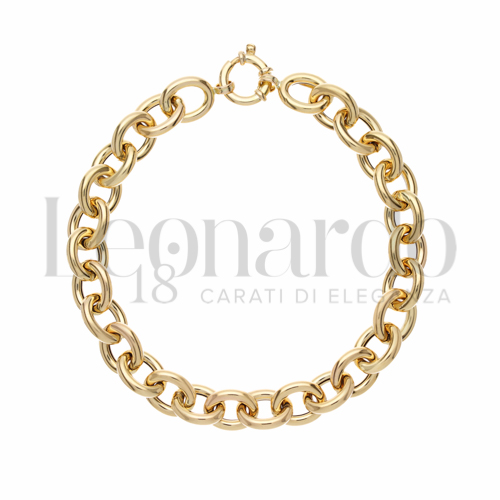 Modello Ovale bombato in Oro Giallo da 8,1gr.