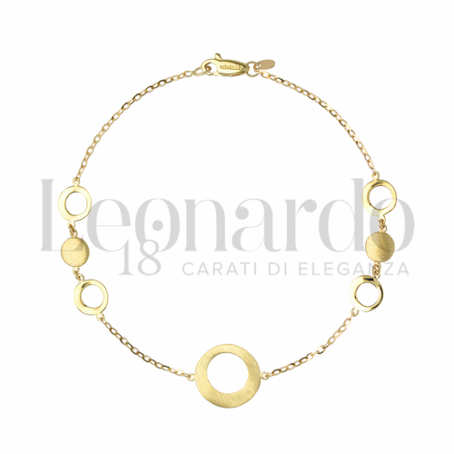 Modello o elemento Satinata in Oro Giallo da 2,9gr.
