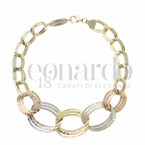 in Oro Giallo, Oro Bianco e Oro Rosa da 4,9gr.