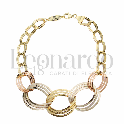 in Oro Giallo, Oro Bianco e Oro Rosa da 5,6gr.