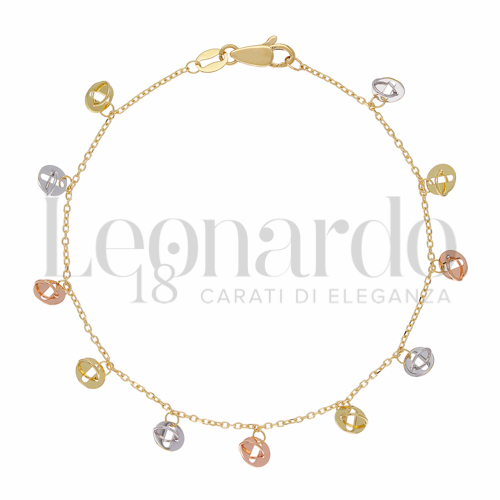 Modello o elemento Elemento pendente in Oro Giallo, Oro Bianco e Oro Rosa da 2,2gr.