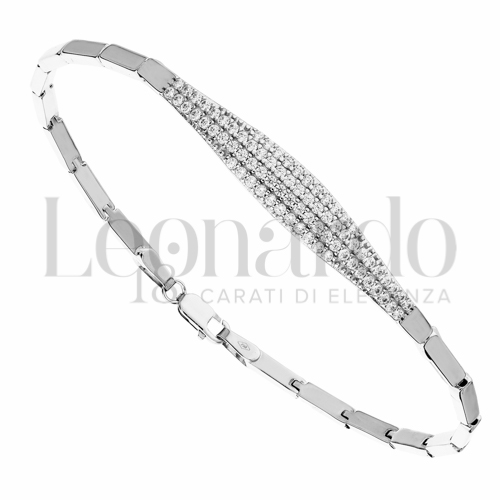 con Zircone bianco in Oro Bianco da 5,6gr.