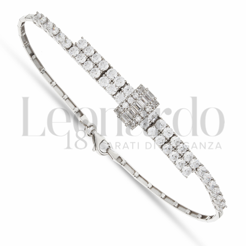 con Zircone bianco in Oro Bianco da 7,1gr.