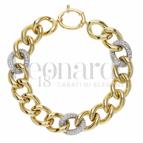 con Zircone bianco in Oro Giallo da 22,7gr.
