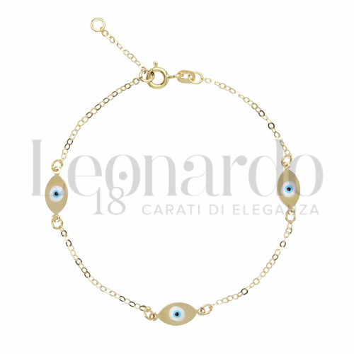 Modello o elemento Elemento in linea con Smalto in Oro Giallo da 1,5gr.