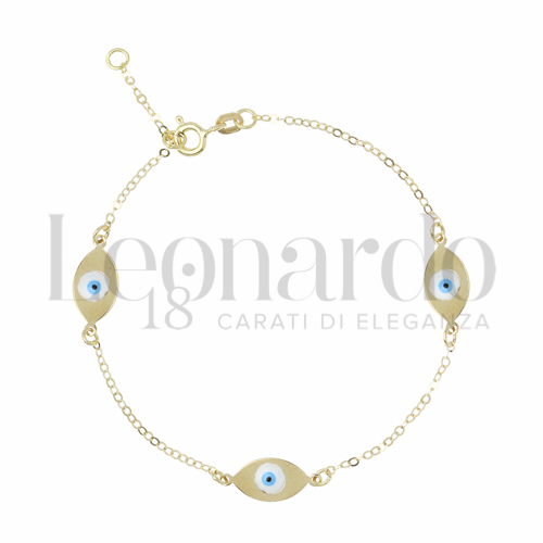 Modello o elemento Elemento in linea con Smalto in Oro Giallo da 1,8gr.