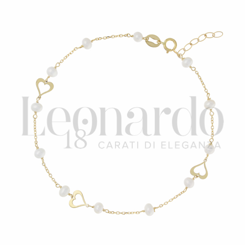 Modello o elemento Elemento in linea con Perla in Oro Giallo da 1,4gr.