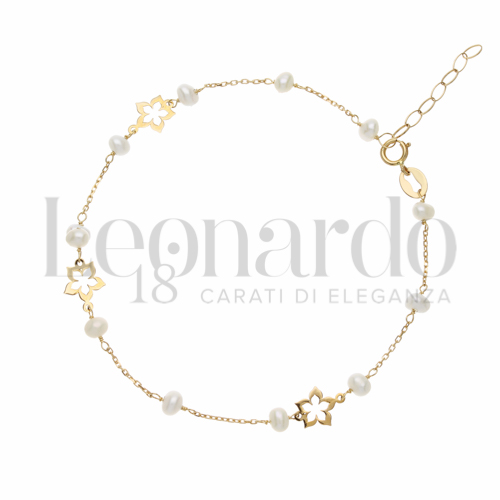 Modello o elemento Elemento in linea con Perla in Oro Giallo da 1,3gr.