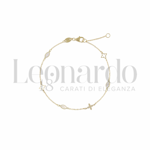 con Madreperla in Oro Giallo da 1,2gr.