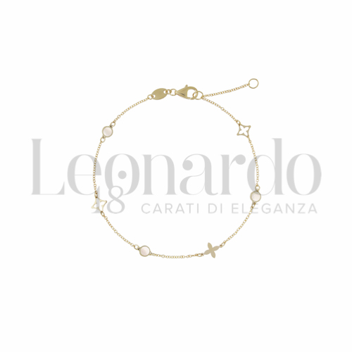 con Madreperla in Oro Giallo da 1,2gr.