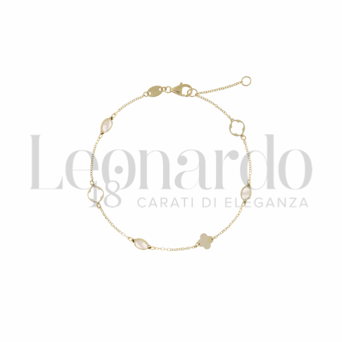 con Madreperla in Oro Giallo da 1,3gr.