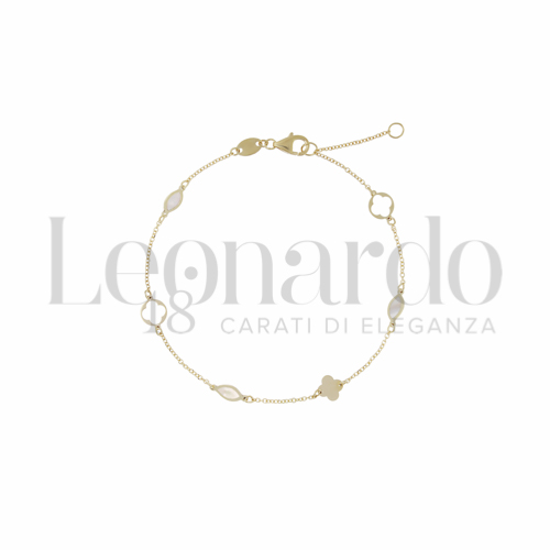con Madreperla in Oro Giallo da 1,3gr.